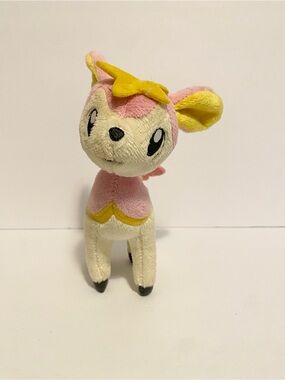 Pokemon Deerling Spring Pink 2011 Jakks Pacific 6” Plush Stuffed Character Toy